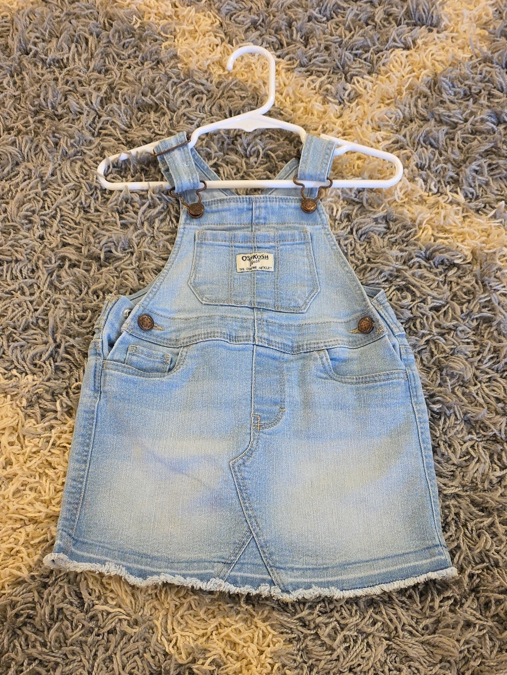 OshKosh B'gosh Light Blue Denim Kids Overall Dress